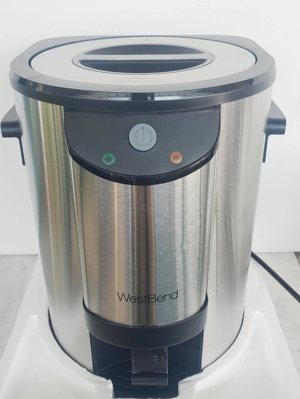 New West Bend 57030 Coffee Urn Double Walled Stainless Steel Coffee Machine